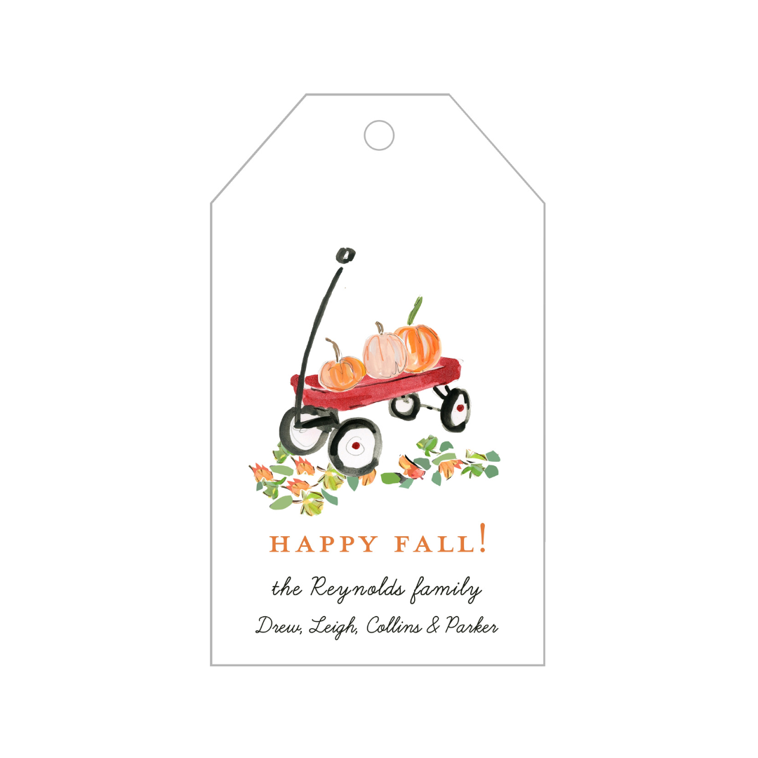 Fall Wagon Gift Tags