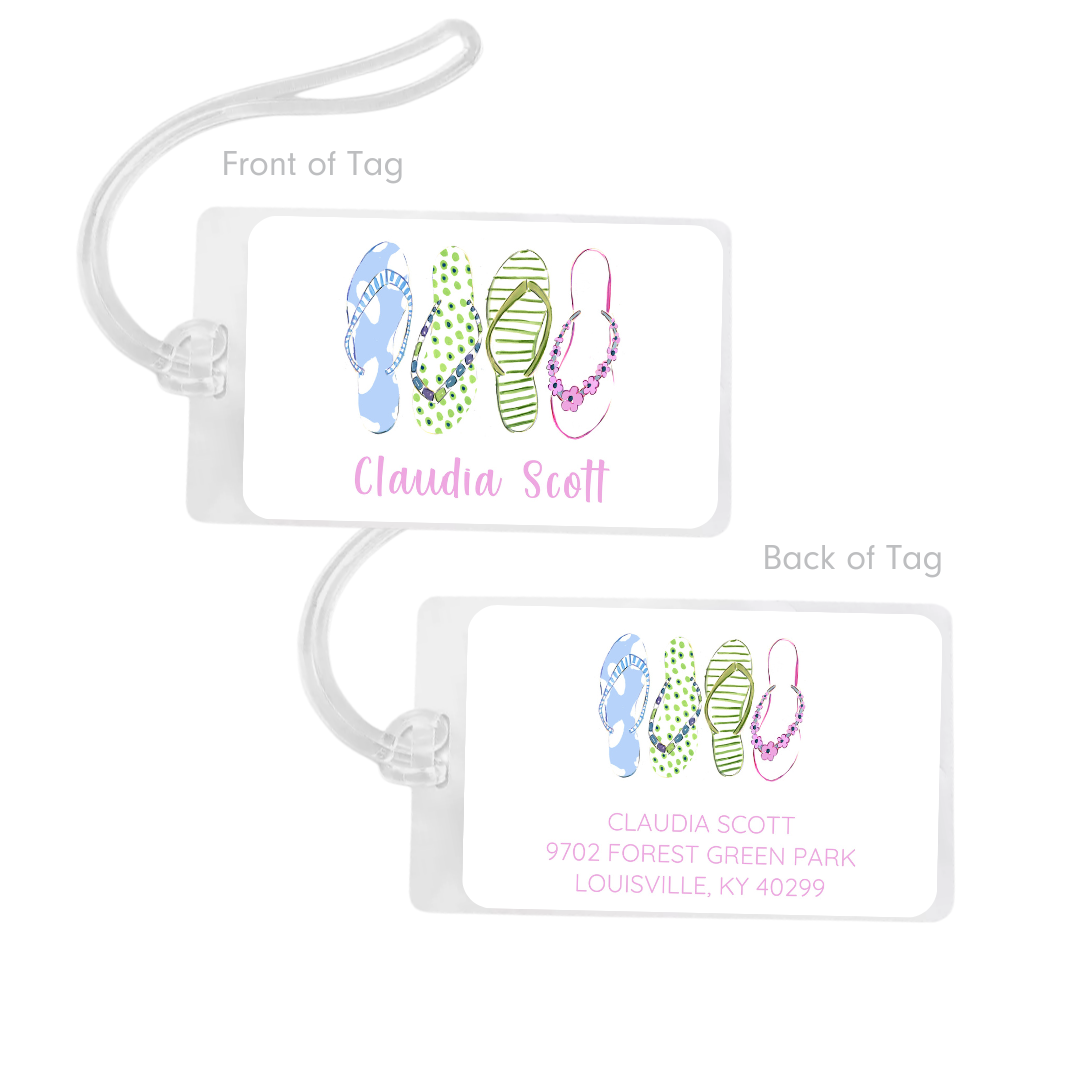 Flip Flops Bag Tag