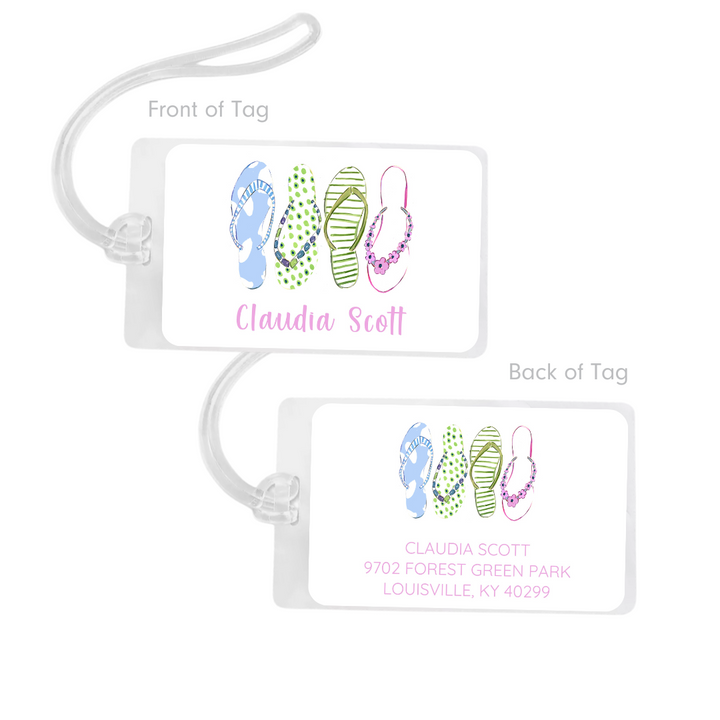 Flip Flops Bag Tag