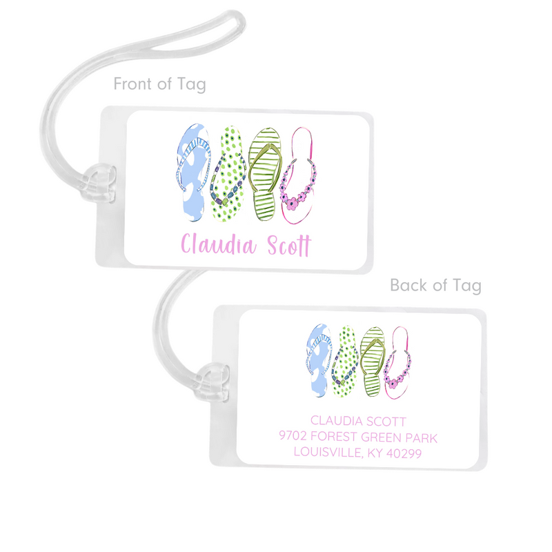 Flip Flops Bag Tag