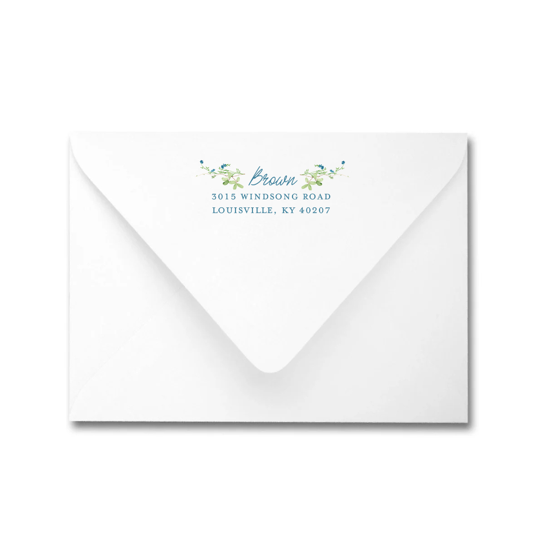 Simple Floral Edge Invitation