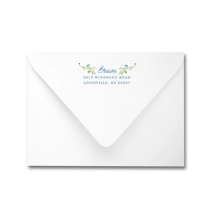 Simple Floral Edge Invitation