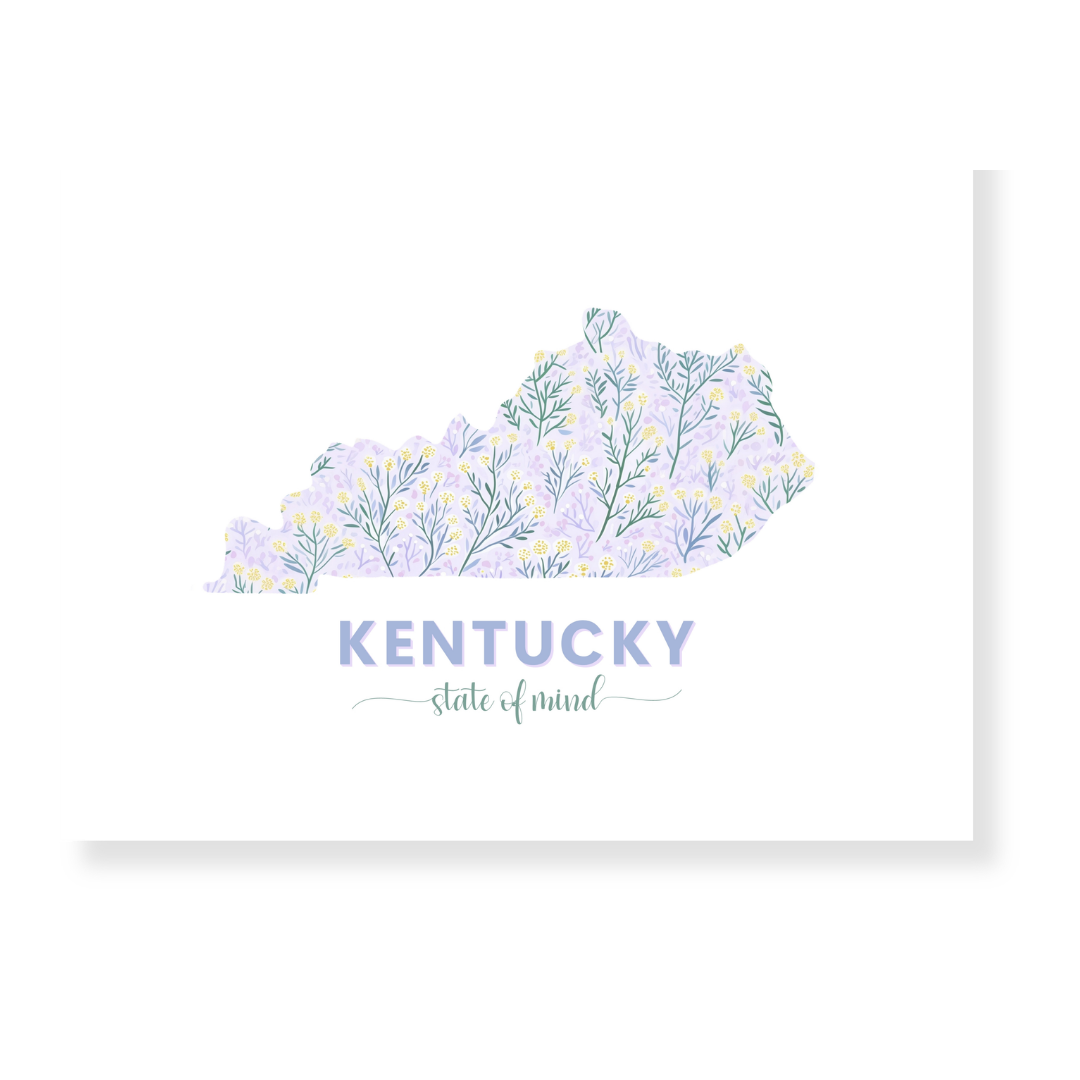 Kentucky Floral Folded Note Cards