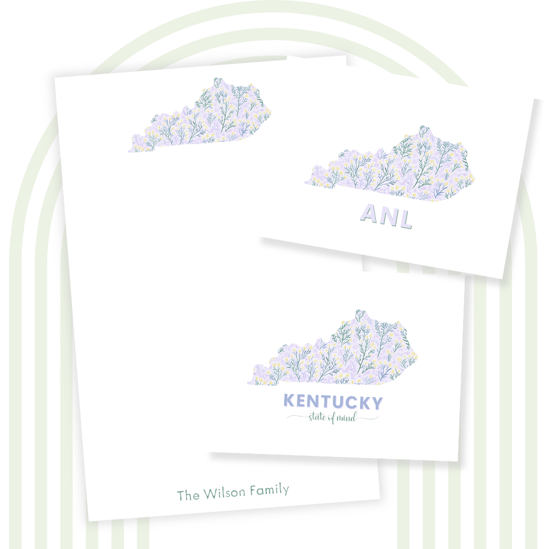 Kentucky Floral Note Pad- Personalized!