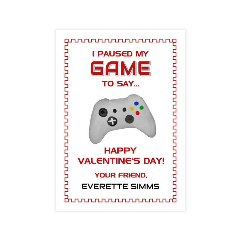 Gamer Valentine Cards
