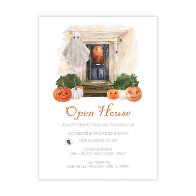 Halloween Open House Party Invitation