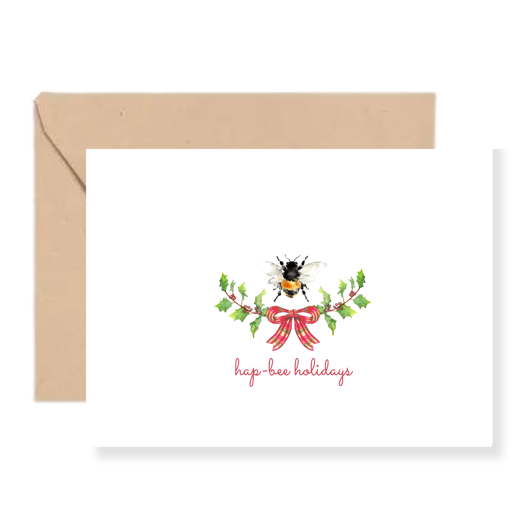Hap-Bee Holidays Note Cards