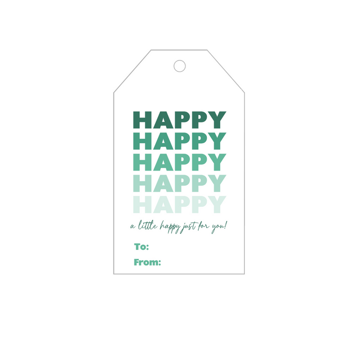 HAPPY Greens Personalized Gift Tags