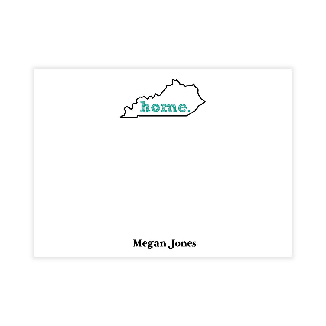Kentucky HOME Personalized Flat Note Cards- customizable!