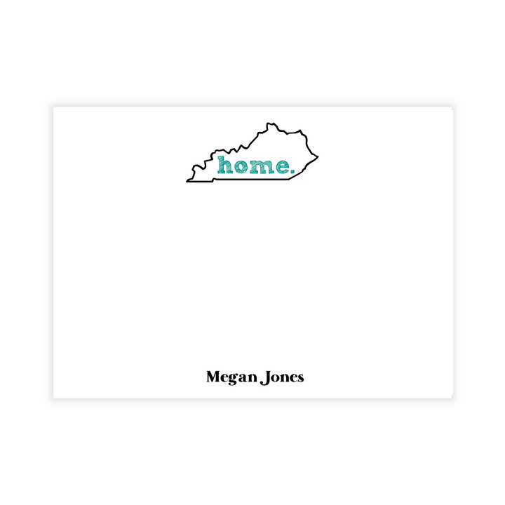 Kentucky HOME Personalized Flat Note Cards- customizable!