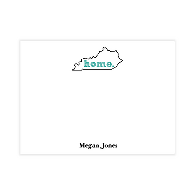 Kentucky HOME Personalized Flat Note Cards