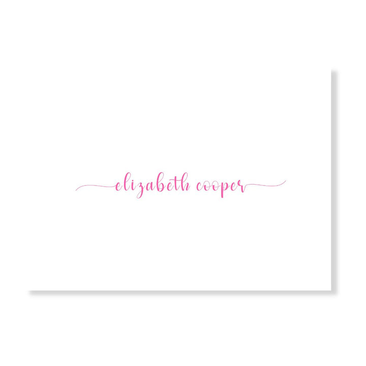 Simple Script Personalized Note Cards- choose your color!