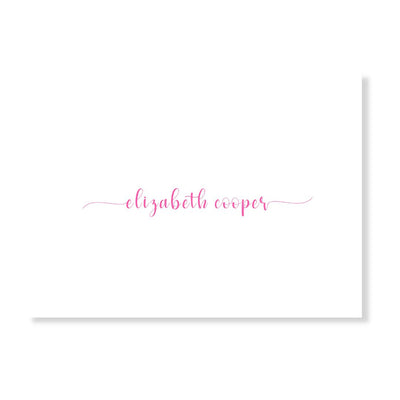 Simple Script Personalized Note Cards- choose your color!