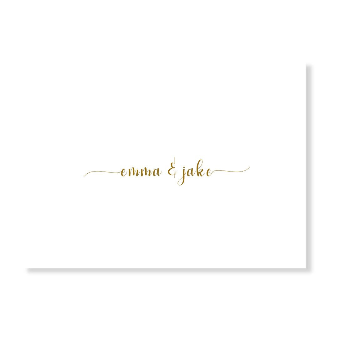 Simple Script Personalized Note Cards- choose your color!