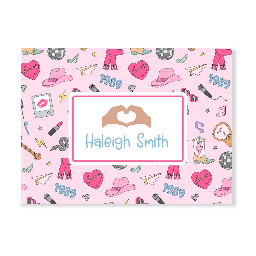 Swiftie Eras Personalized Folded Note Cards