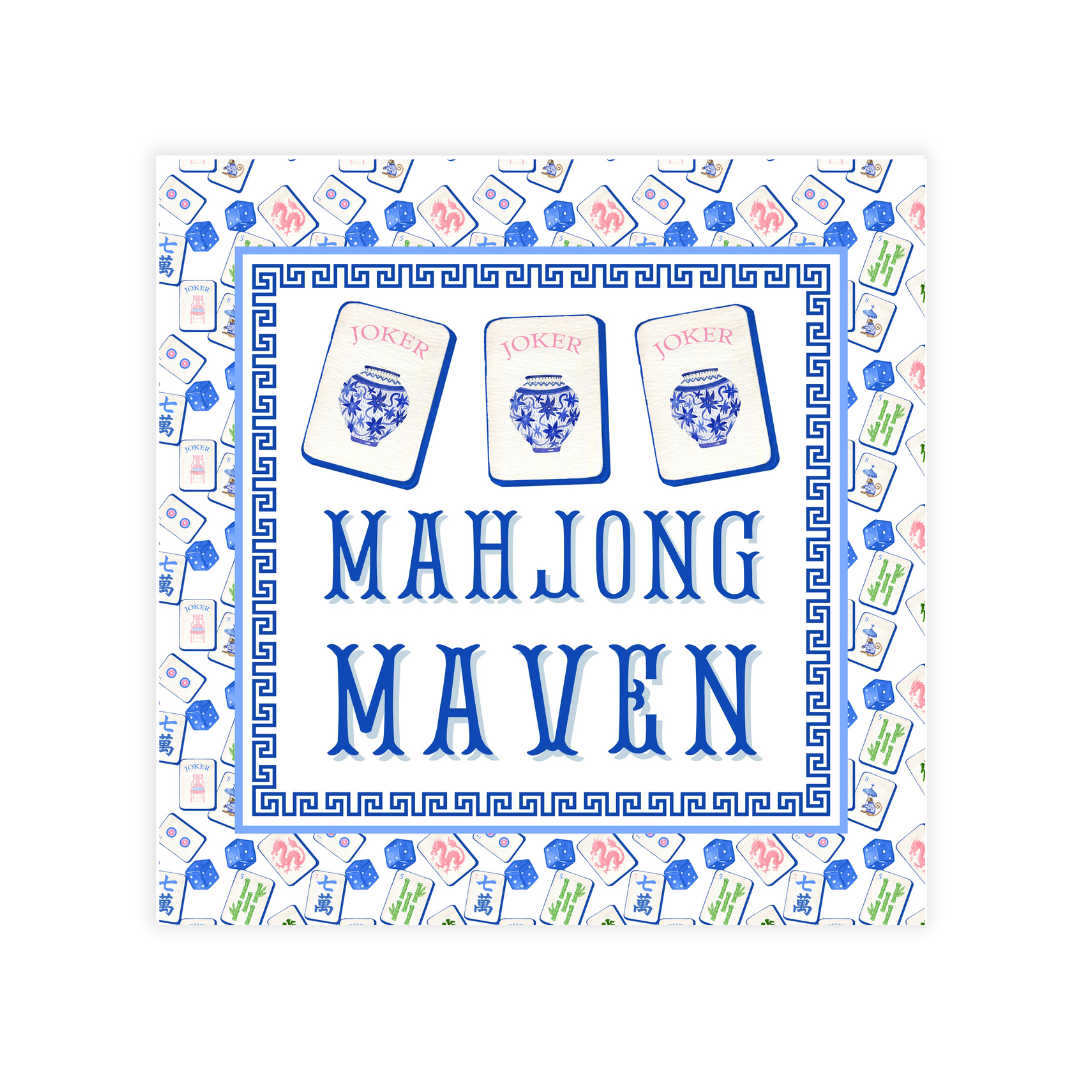 Mahjong Reversible Coasters; "Pray for Jokers"