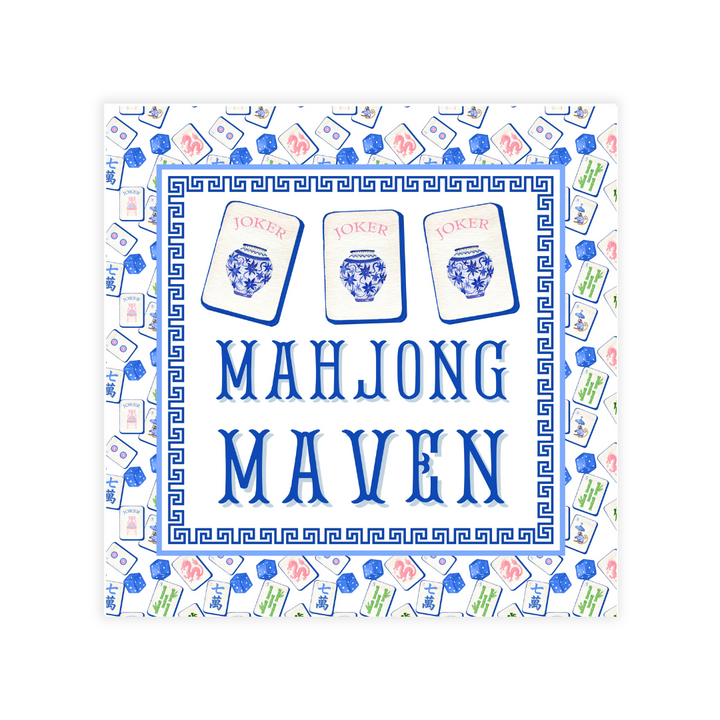 Mahjong Reversible Coasters; "Pray for Jokers"