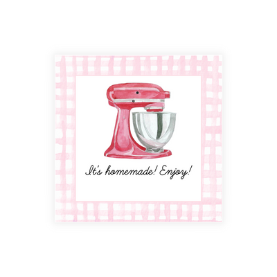 It's Homemade! Stand Mixer + Pink Gingham Stickers