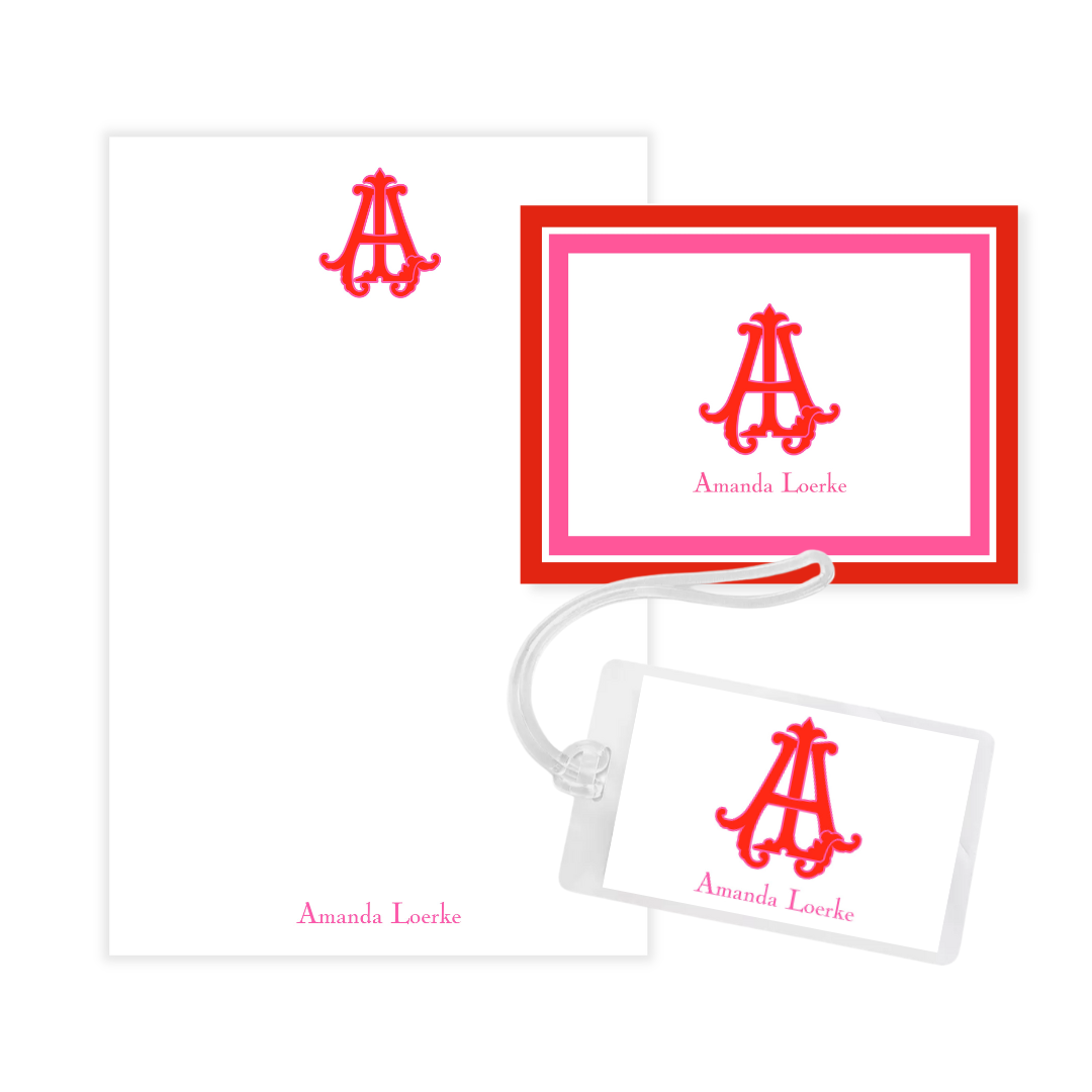 Modern Chic Monogram Gift Set- tons of color options! – Lulu Papers
