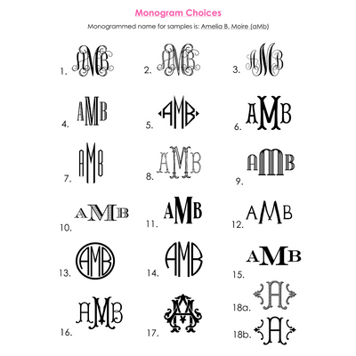 Custom Monogram + Border Note Cards- design your own!