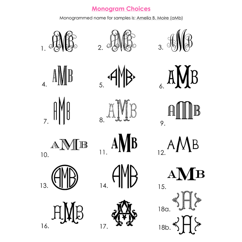 Custom Monogrammed Flat Note Cards - design your own!