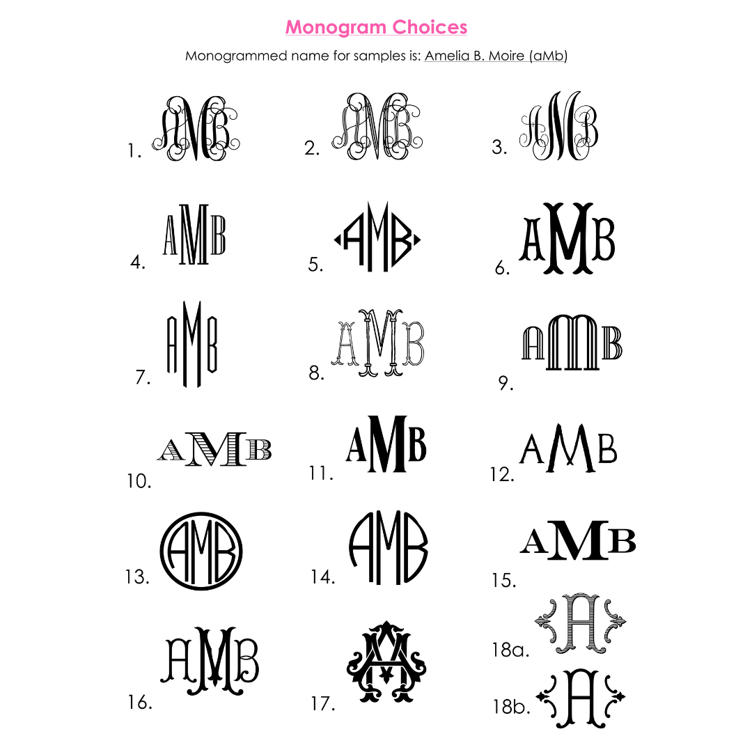 Chic Crab + Monogram Bag Tag