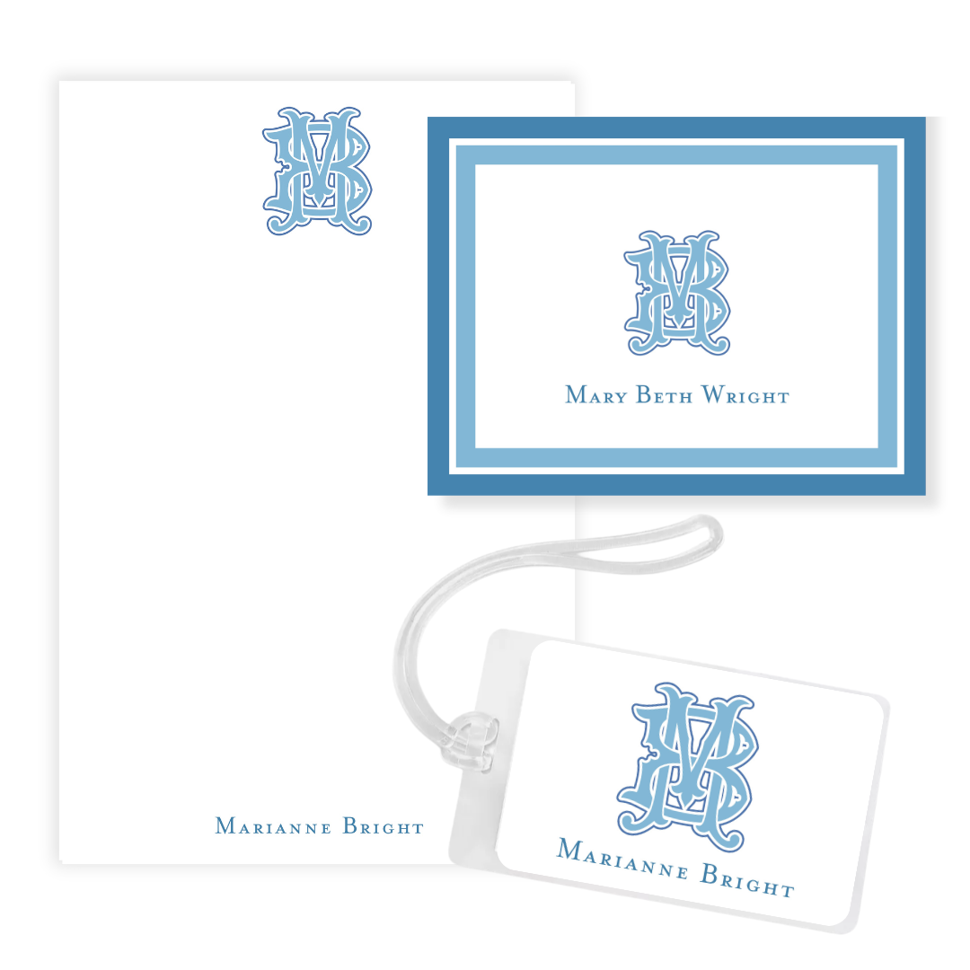 Modern Chic Monogram Gift Set- tons of color options!