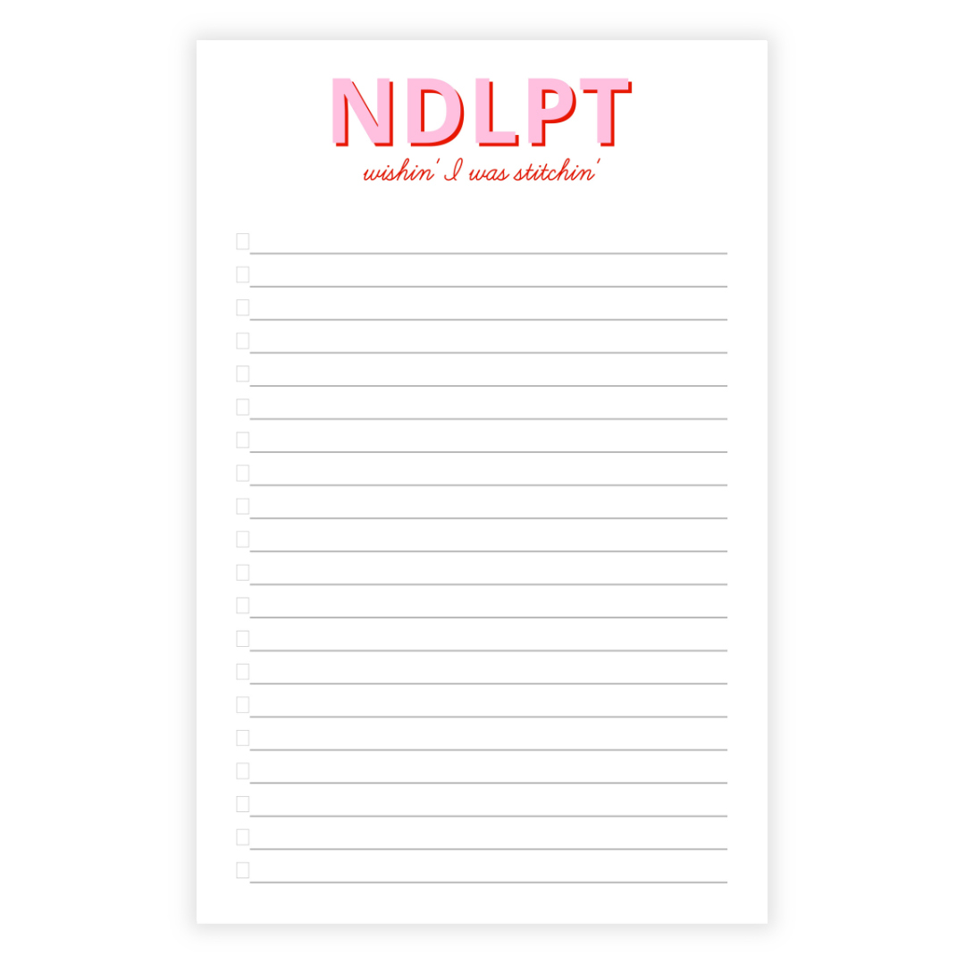 Needlepoint List Note Pad- Customizable!