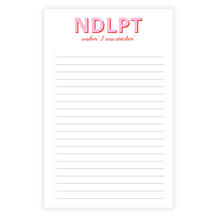 Needlepoint List Note Pad- Customizable!