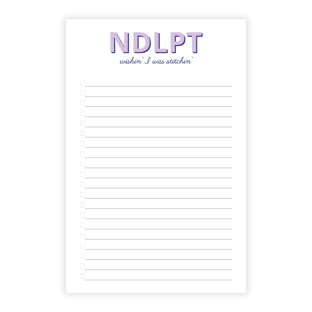 Needlepoint List Note Pad- Customizable!