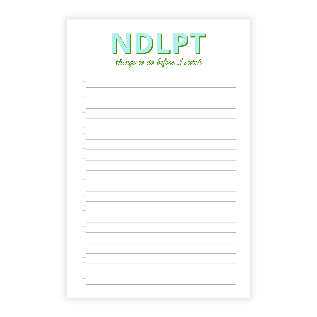 Needlepoint List Note Pad- Customizable!