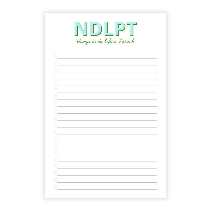 Needlepoint List Note Pad- Customizable!