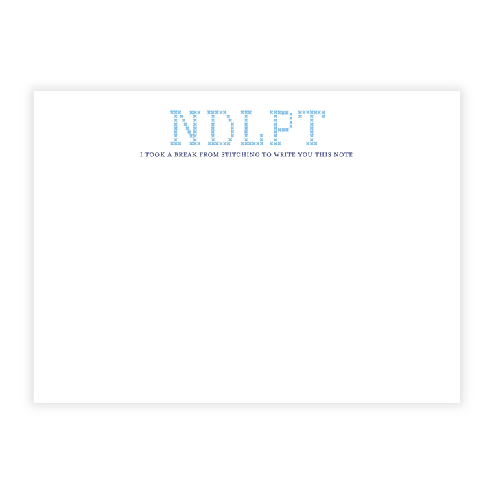 Custom Needlepoint Large Flat Note Cards