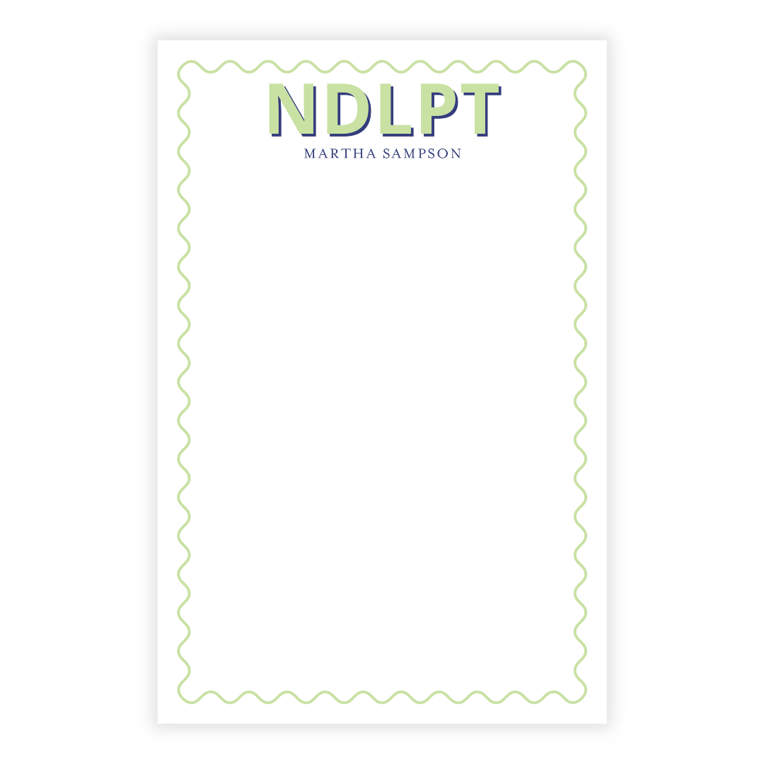 Needlepoint Personalized Note Pad