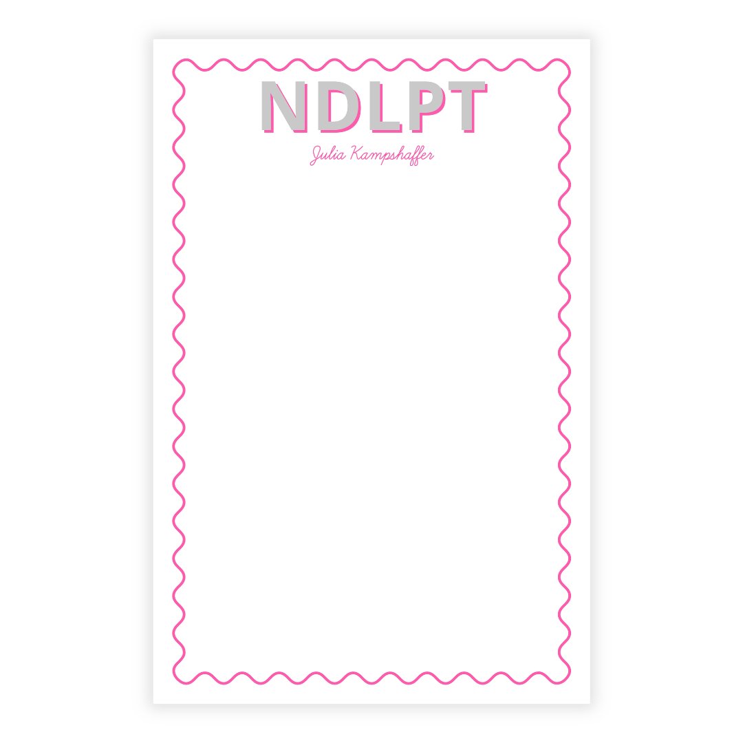 Needlepoint Personalized Note Pad