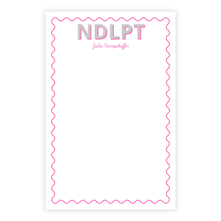 Needlepoint Personalized Note Pad