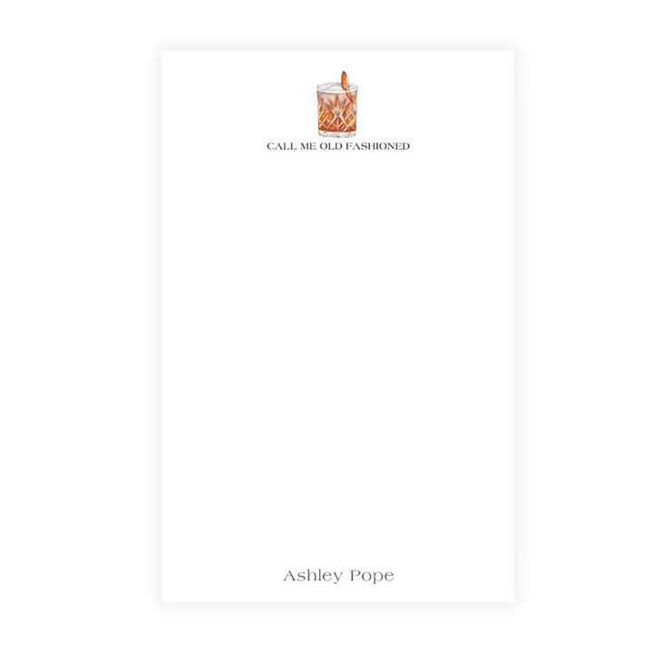 Old Fashioned Personalized Note Pad- Updated Design!