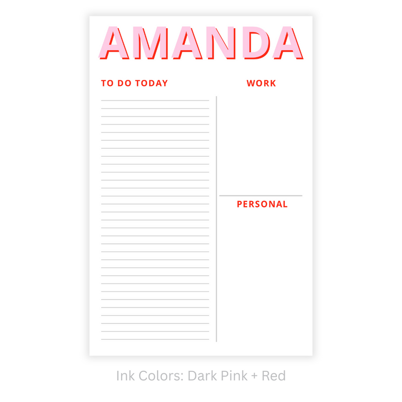Modern Functional Personalized Note Pad