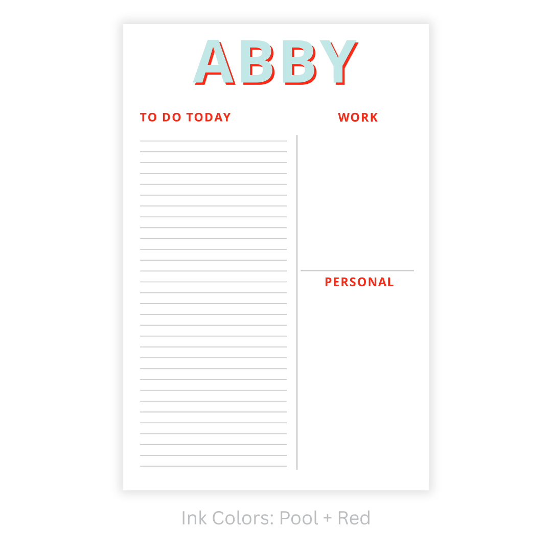 Modern Functional Personalized Note Pad