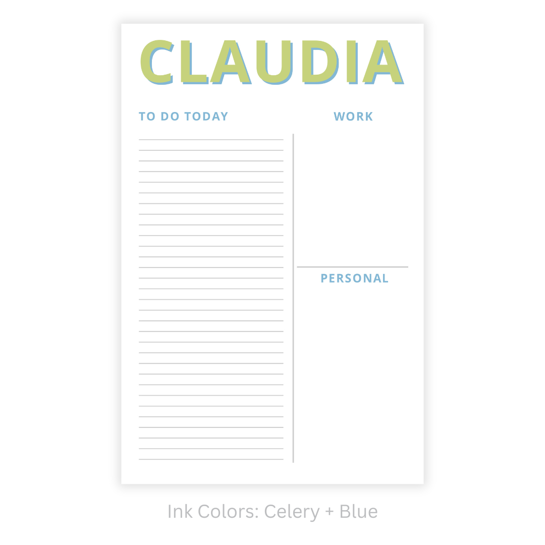 Modern Functional Personalized Note Pad