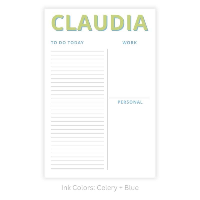 Modern Functional Personalized Note Pad