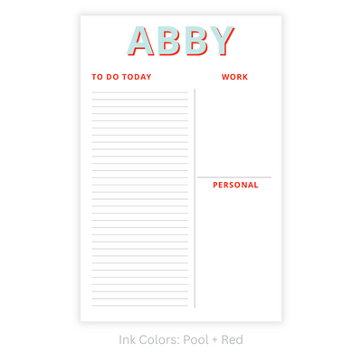 Modern Functional Personalized Note Pad