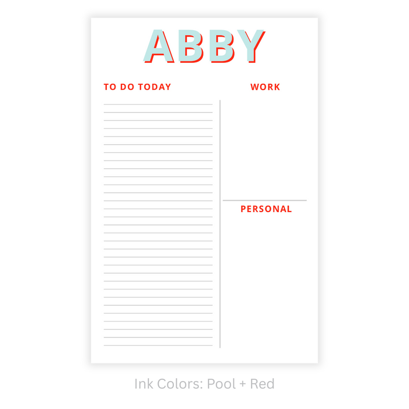 Modern Functional Personalized Note Pad