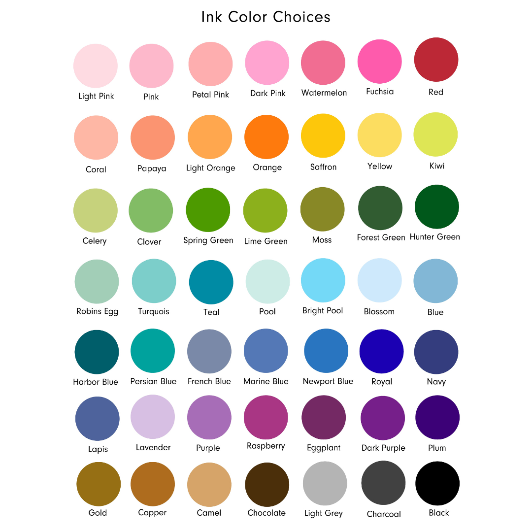 Interlocking 2 Initial Monogram- Customizable, Large Flat Note Cards