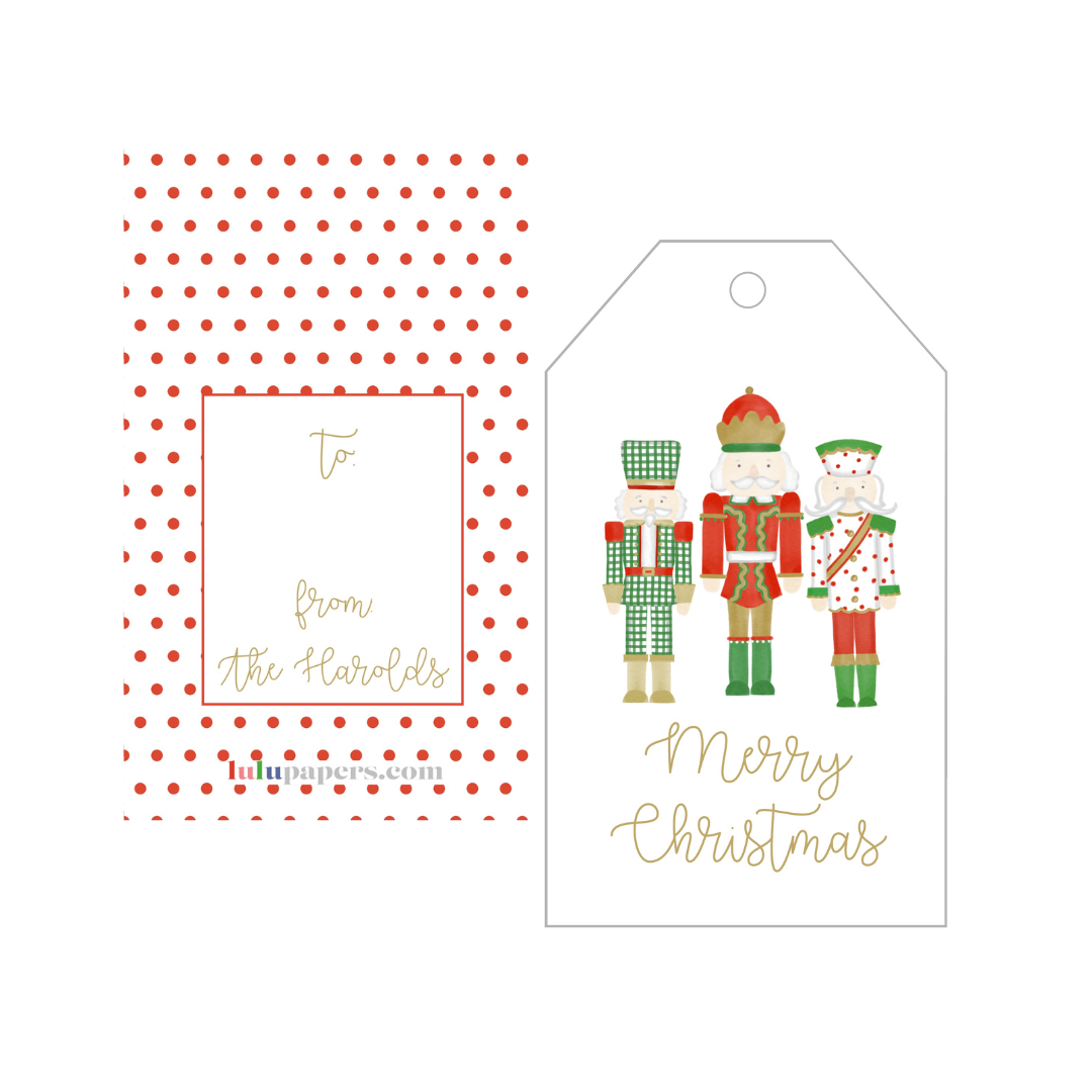 Nutcracker Trio Personalized Gift Tags