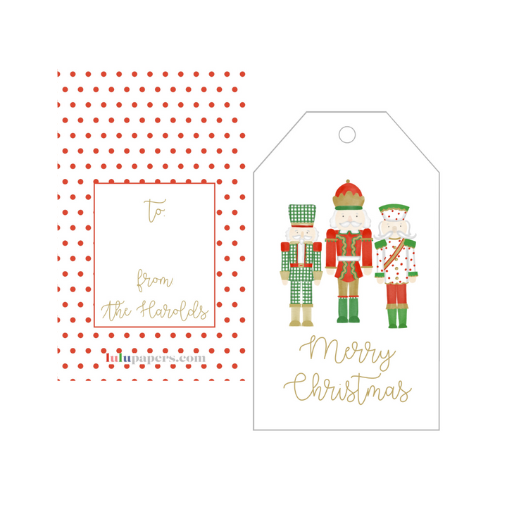 Nutcracker Trio Personalized Gift Tags