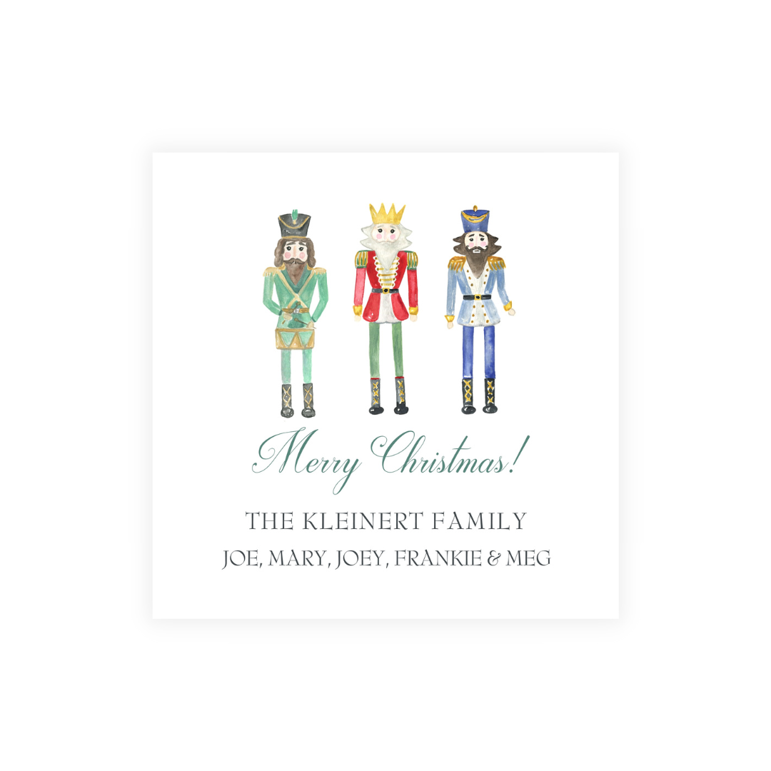 Nutcracker Trio Christmas Stickers