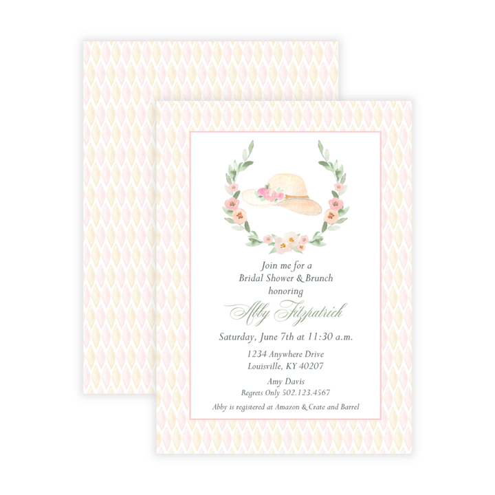 Ladies Hat Invitation