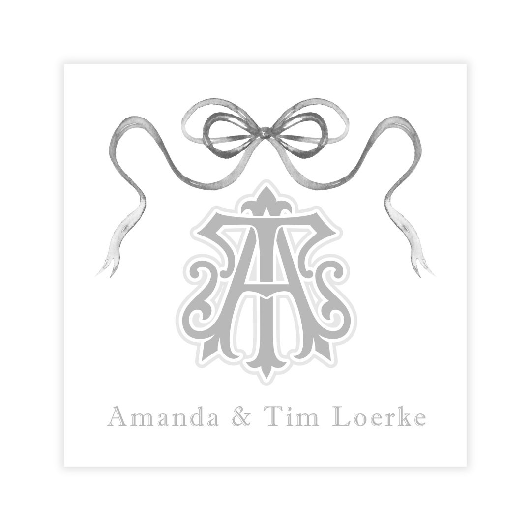 Festive Pumpkins, Bow + Monogram Coasters- Reversible!