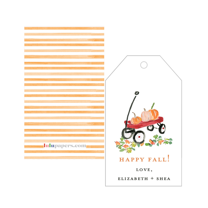 Fall Wagon Gift Tags